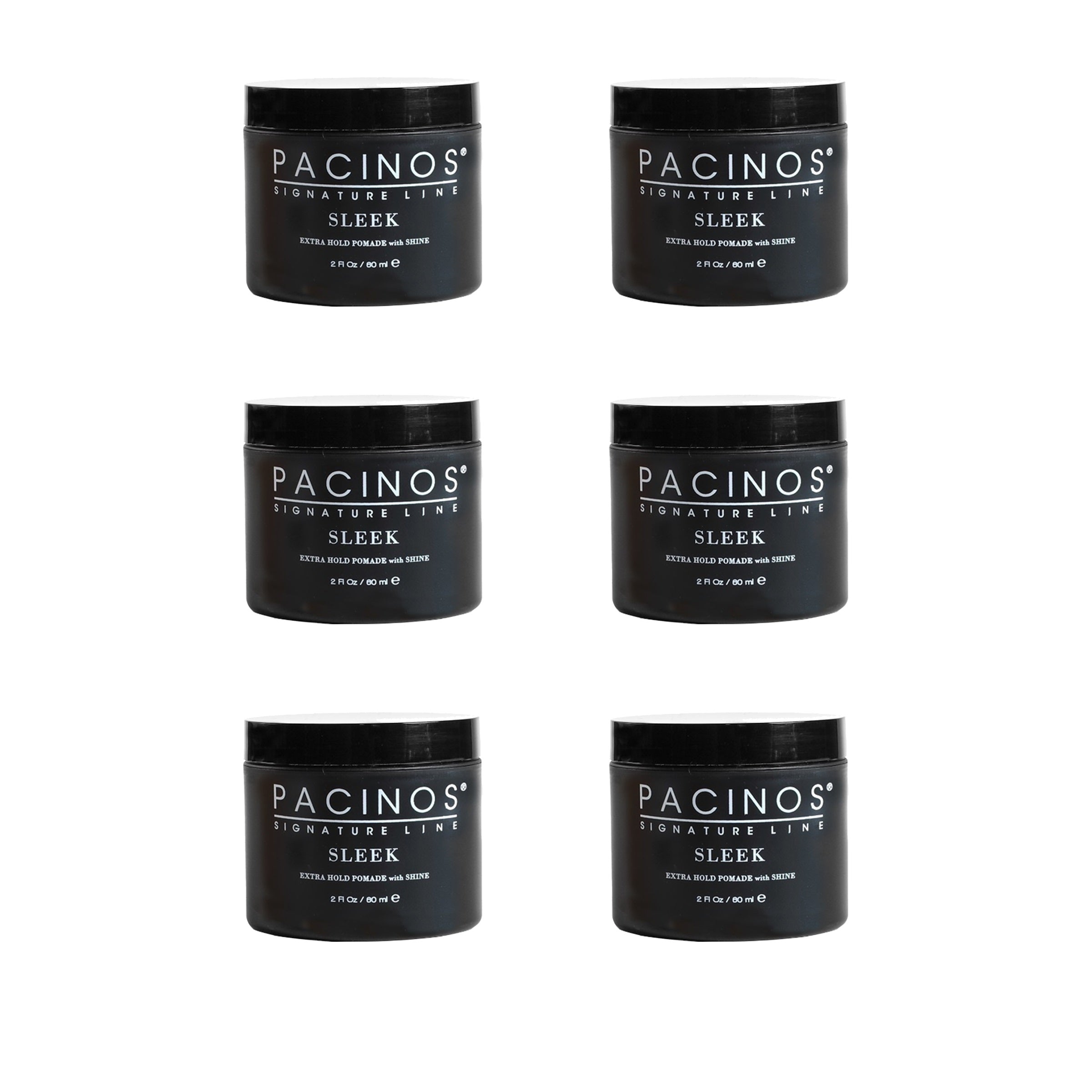 Pacinos Sleek Pomade 2 oz - 6 Pack