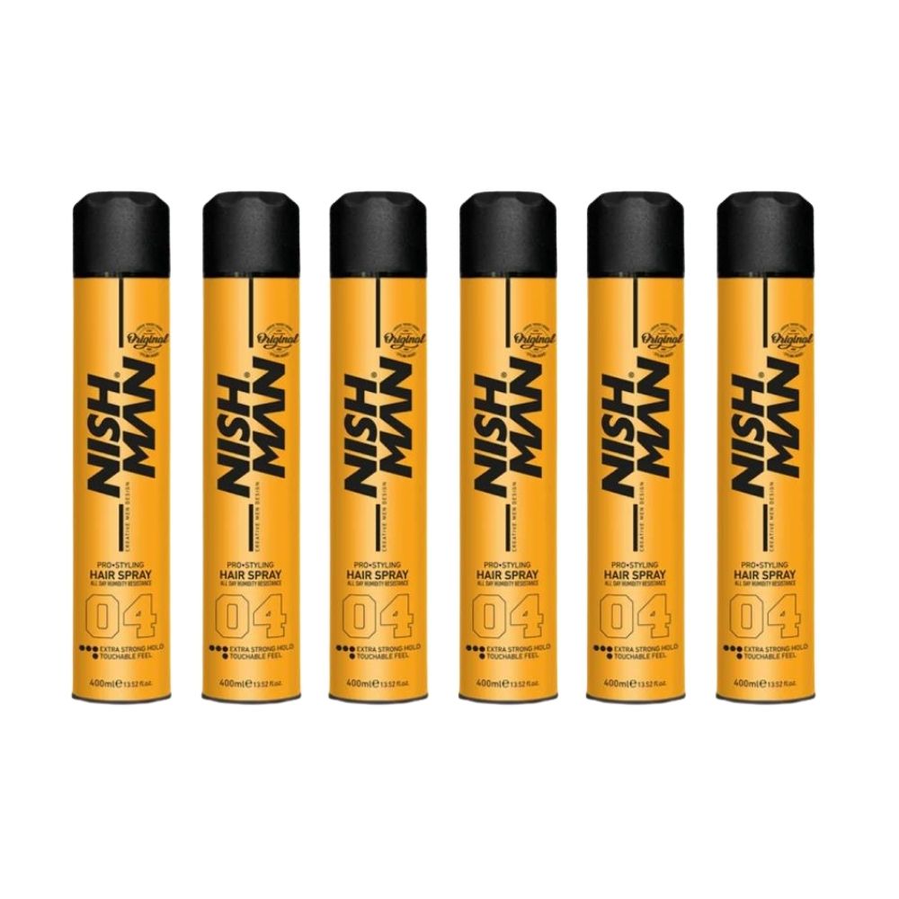 Nishman Hair Styling Spray Extra Hold 04 - 13.5 oz - 6 Pack