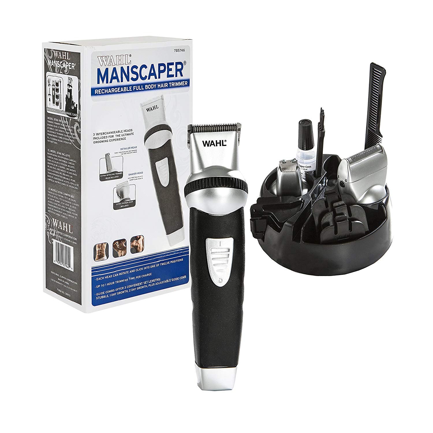 Wahl Manscaper Trimmer, Ergonomic Full Bodied