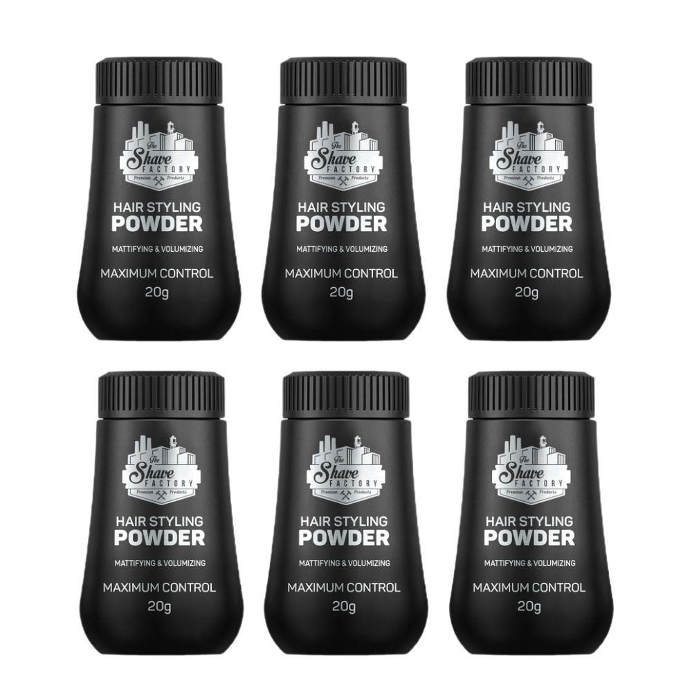 The Shave Factory Hair Styling Powder 0.7 oz - 6 Pack