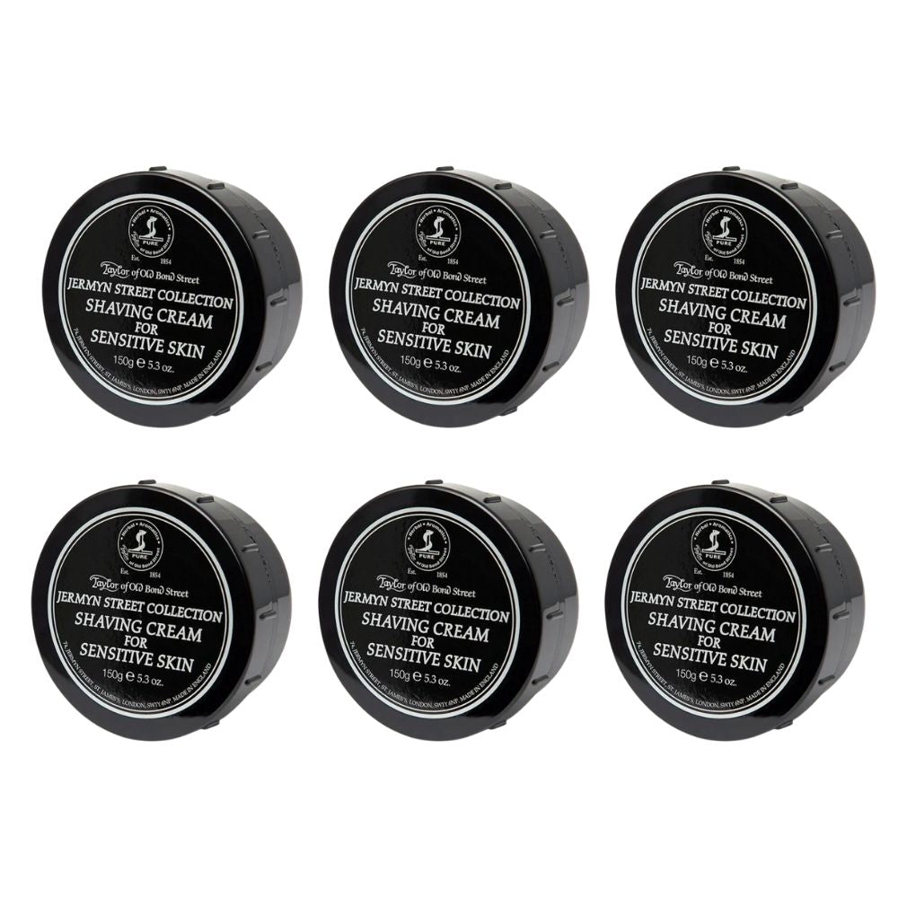 Taylor of Old Bond Street Jermyn Street Shaving Cream Bowl 5.3 oz - 6 Pack