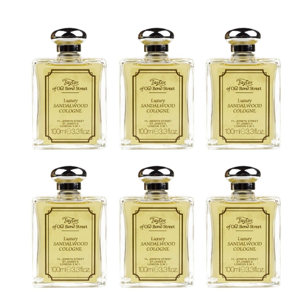 Taylor of Old Bond Street Sandalwood Cologne 3.3 oz - 6 Pack