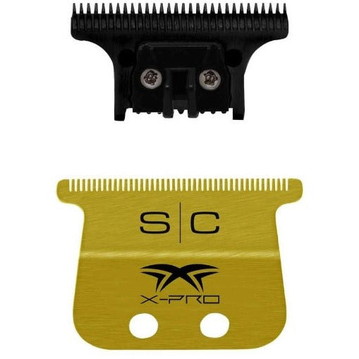 StyleCraft Fixed Gold Titanium X-Pro Wide Trimmer Blade with DLC The One Cutter Set