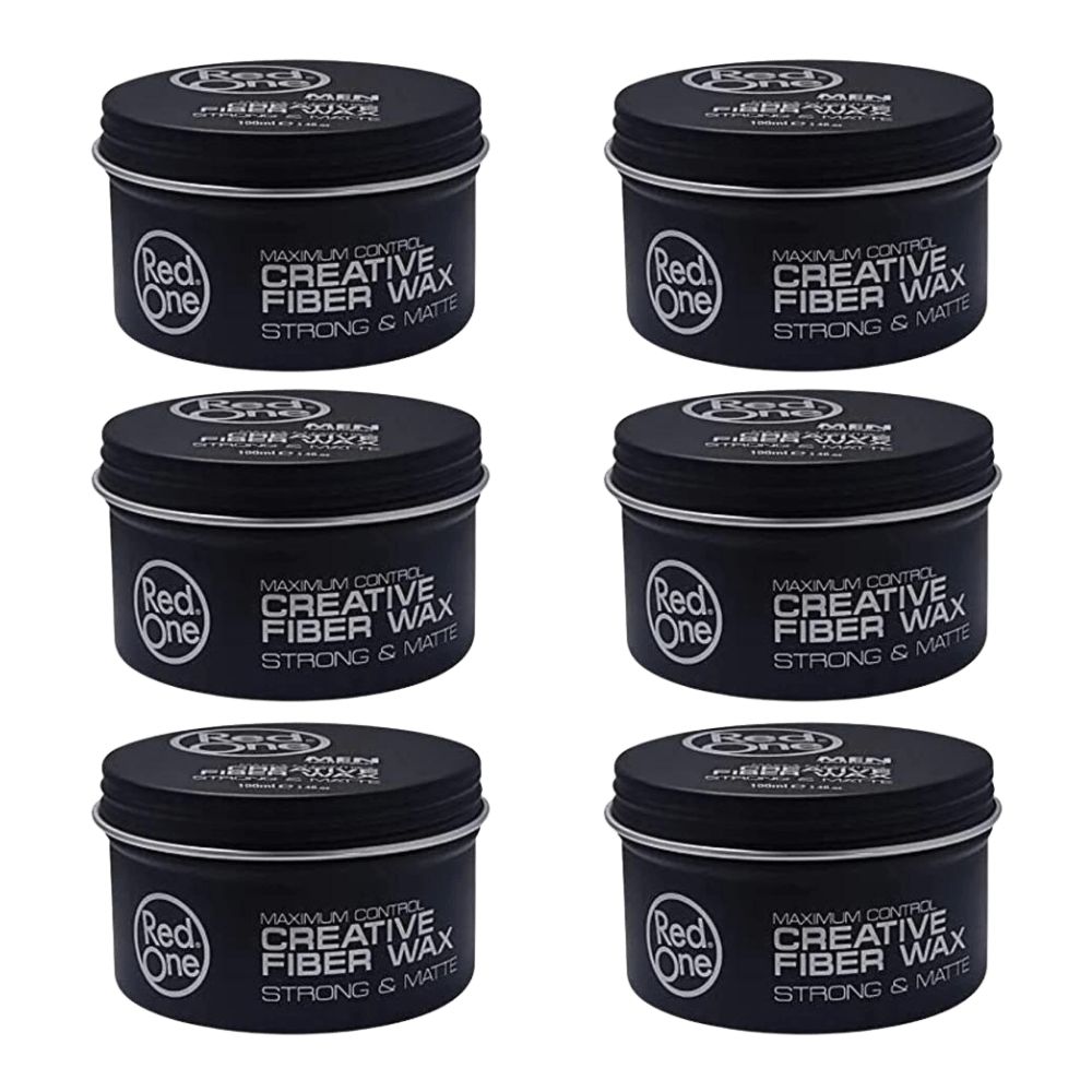 Red One Hair Creative Fiber Wax 3.4 oz / 100 ml - 6 Pack