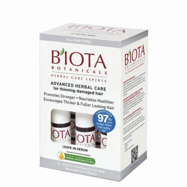 Biota Botanicals Advanced Herbal Care Serum for Thinning - Damaged Hair (12 x 0.34 oz)