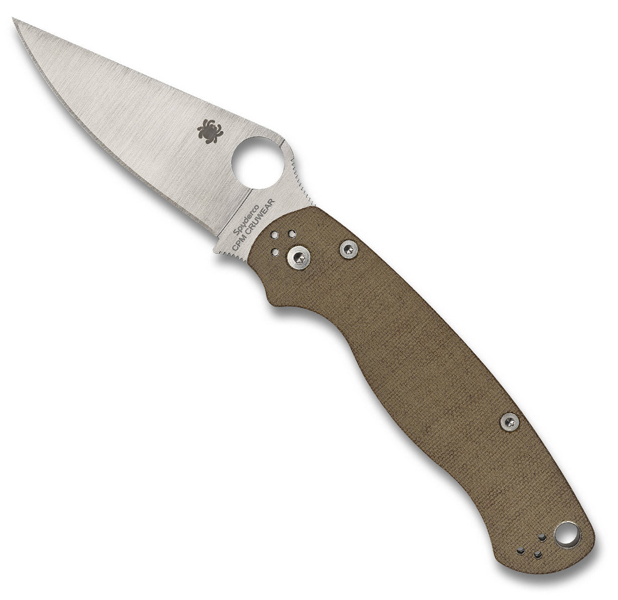 Spyderco Para Military 2 Cru-Wear Micarta C81MPCW2 Pocket Knife