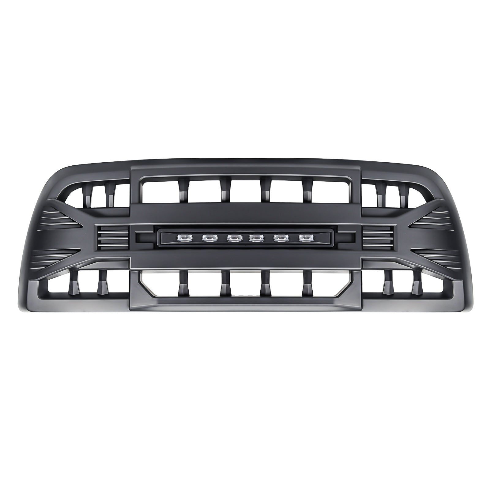 Armor Grille W/Off-Road Lights-Matte Black For 2013-2018 Dodge Ram 2500