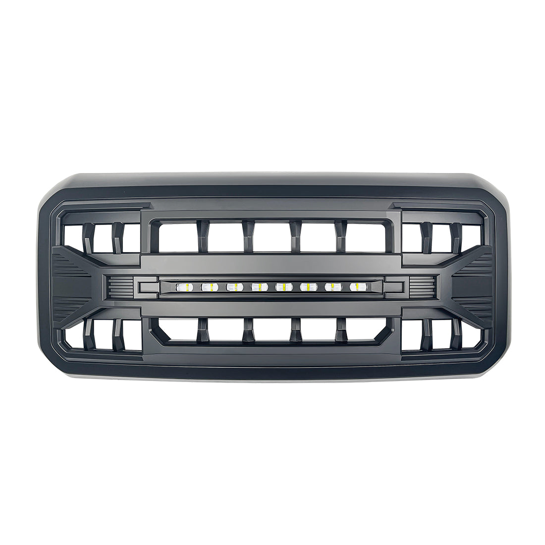 Armor Grille w/Off-Road Lights - Matte Black For 2011-2016 Ford F250