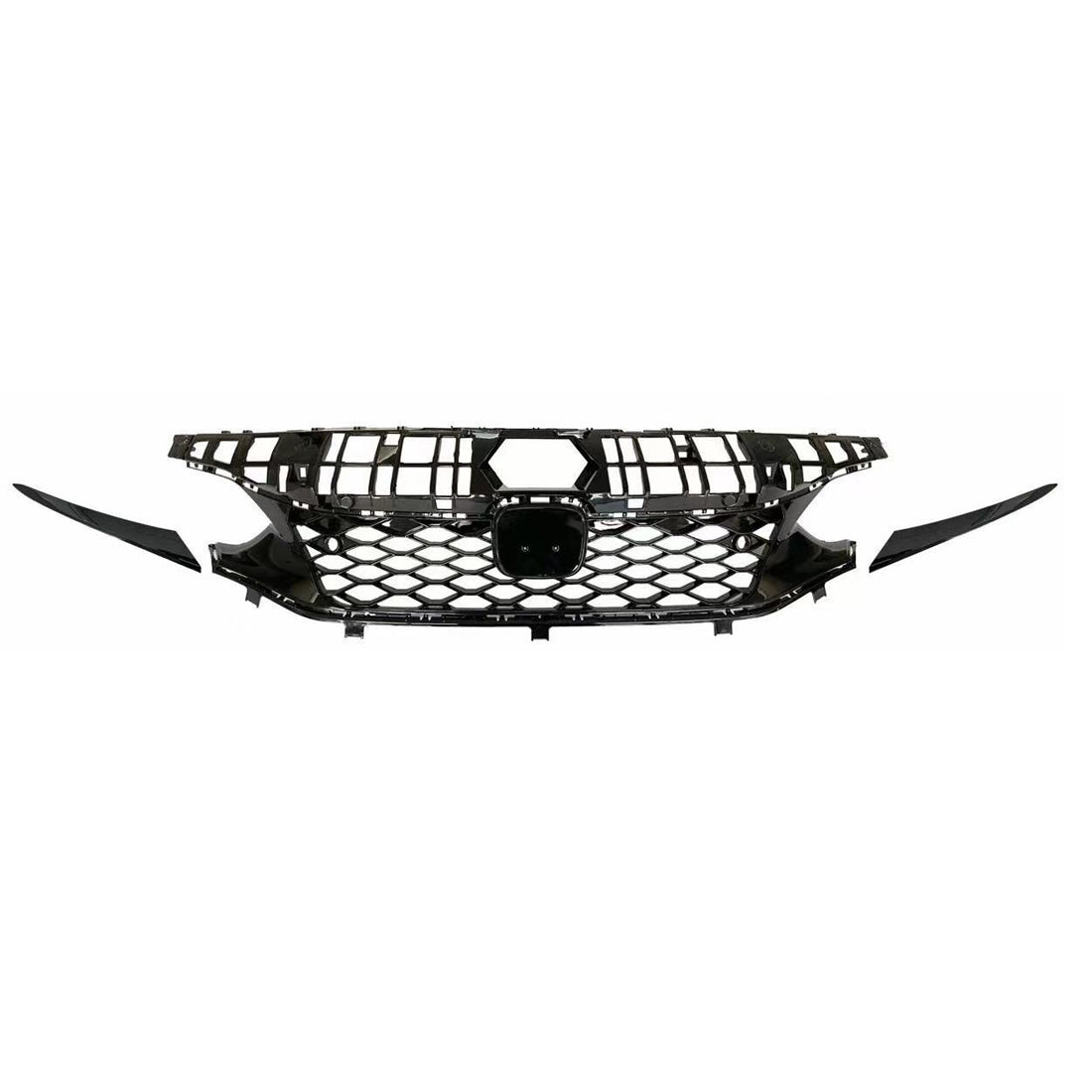 Type-R Style Mesh Front Grille for 22+ Honda Civic-Glossy Black