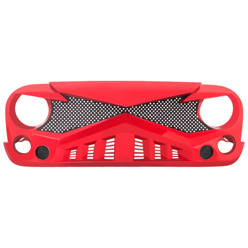 Hawke Grille - Red for 07-18 Jeep Wrangler JK