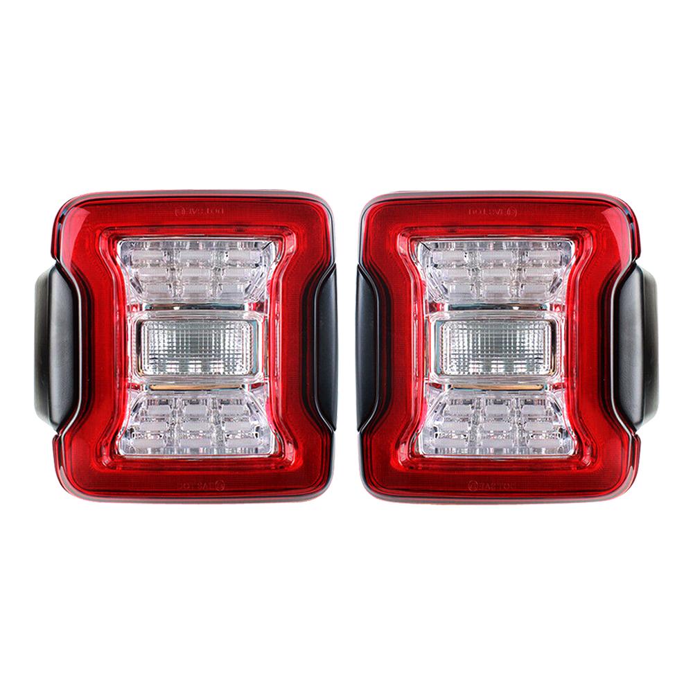 JK TO JL CONVERSION TAIL LIGHTS - RED for 07-18 JEEP WRANGLER JK/ JKU