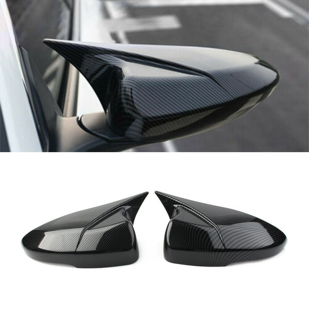 Carbon Fiber Rear Mirror Cover Trim For 18-19 Honda Accord