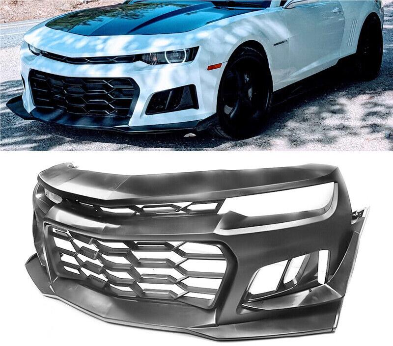 1LE Style Front Bumper Cover Conversion-Matte Black for 2014-2015 Chevy Camaro