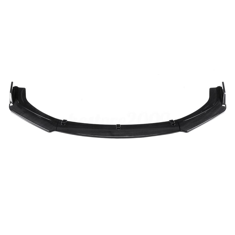 Knife Style Front Lips Chin Spoiler - Carbon Fiber for 16-18 Honda Civic