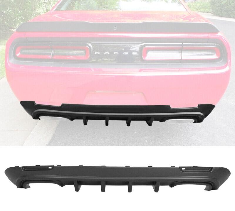 Rear Bumper Lip Diffuser-Matte Black for 2015-2023 Dodge Challenger