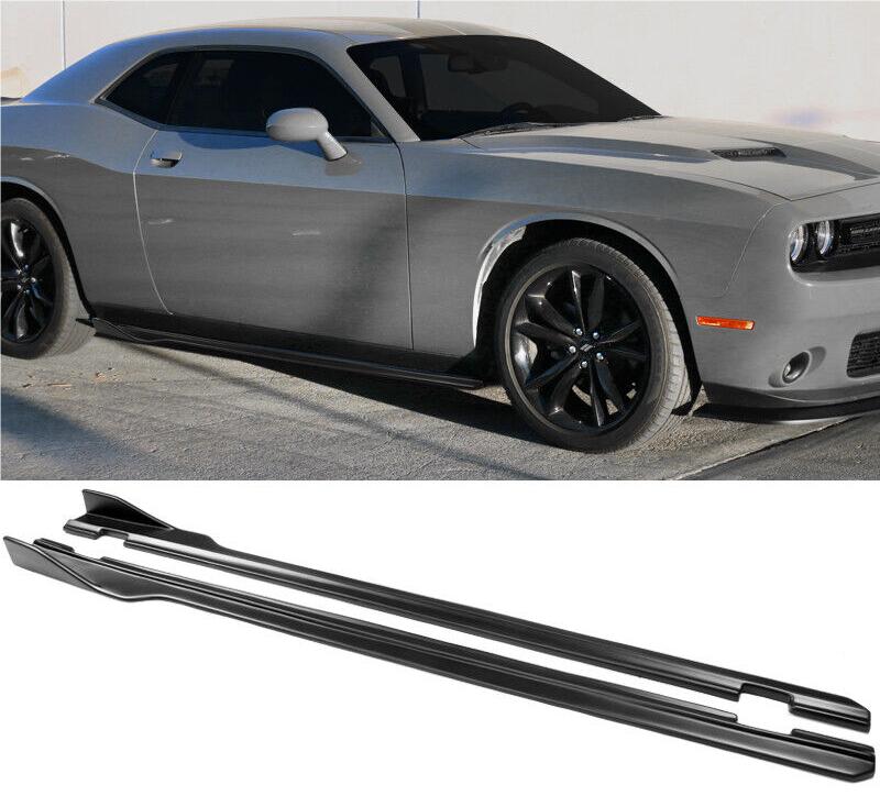 SXT Side Skirts-Matte Black for 2015-2023 Dodge Challenger