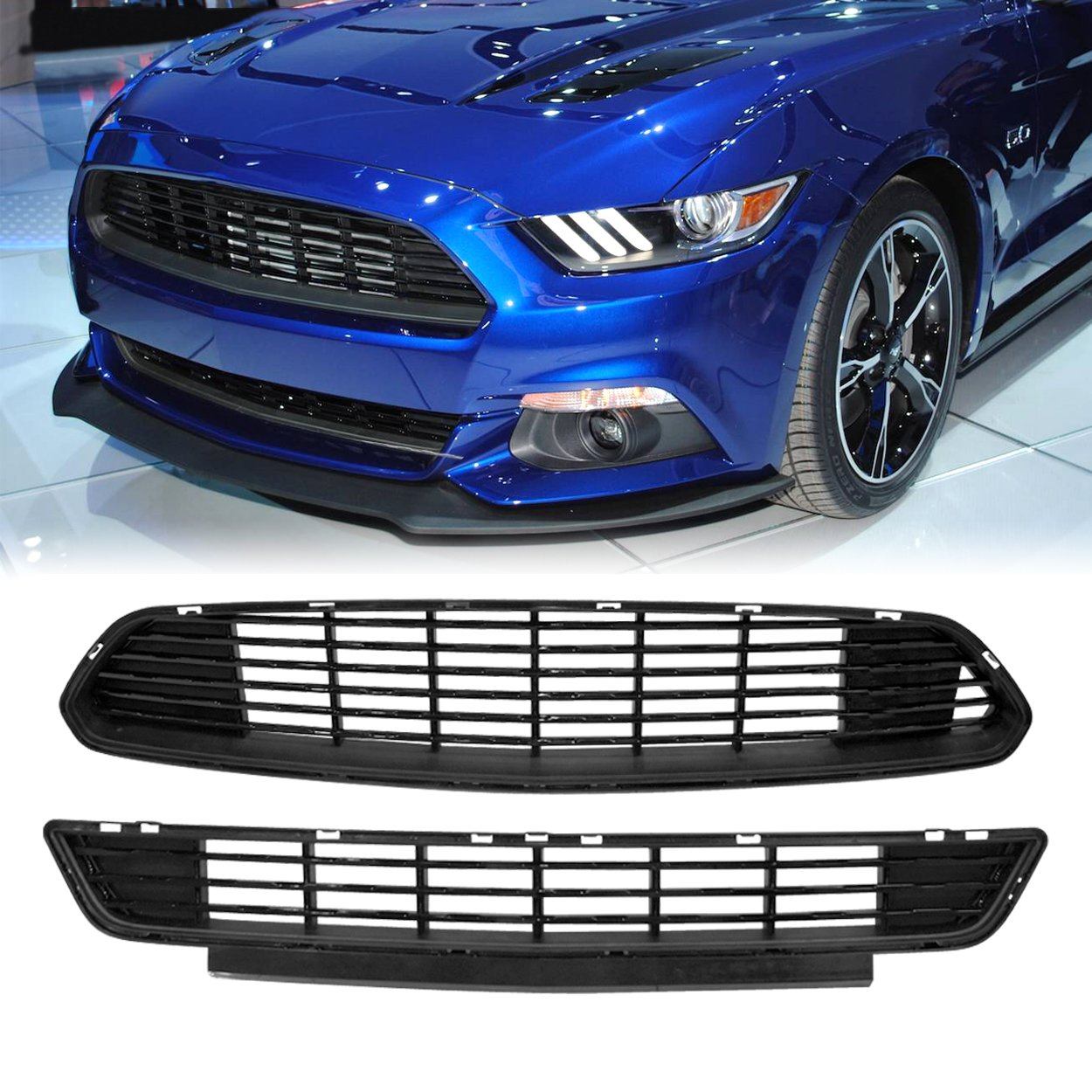 Grille CA Style - Black for 2015 - 2017 Ford Mustangs