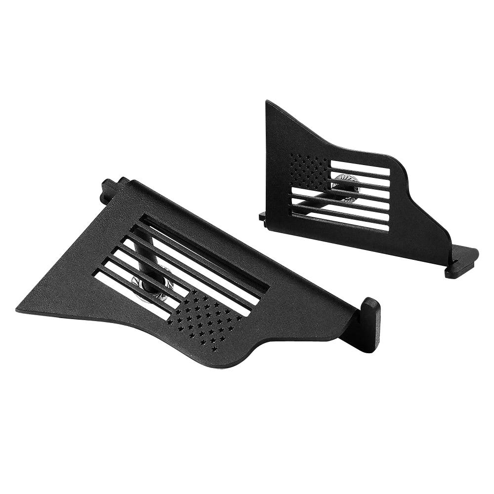 Steel Flag Style Foot Pegs for 07-21 Jeep Wrangler JK JKU JL JT