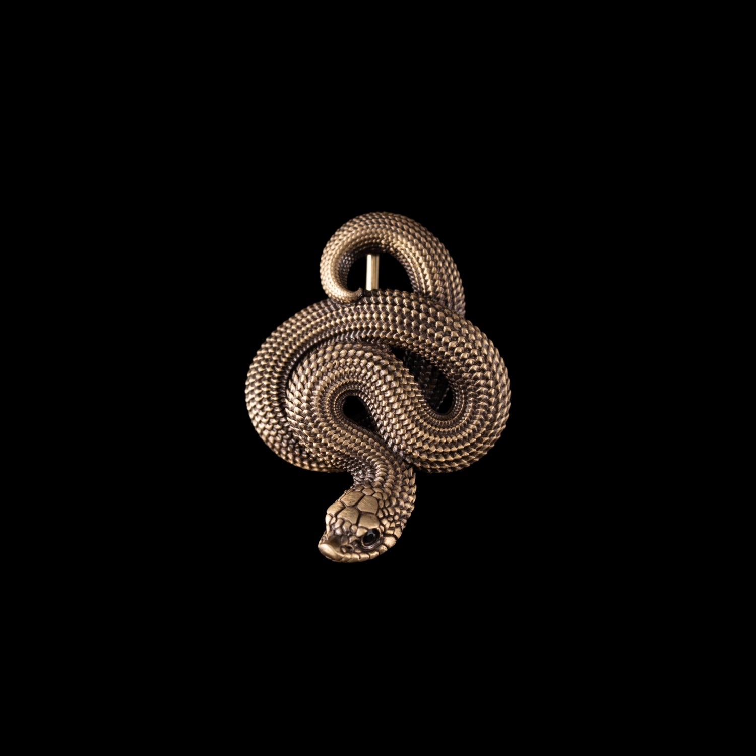 Hognose Snake Brooch