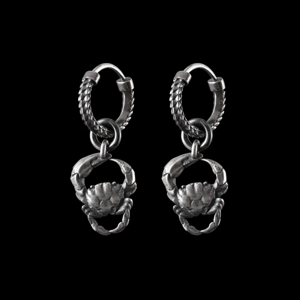 Crab Charm Earrings