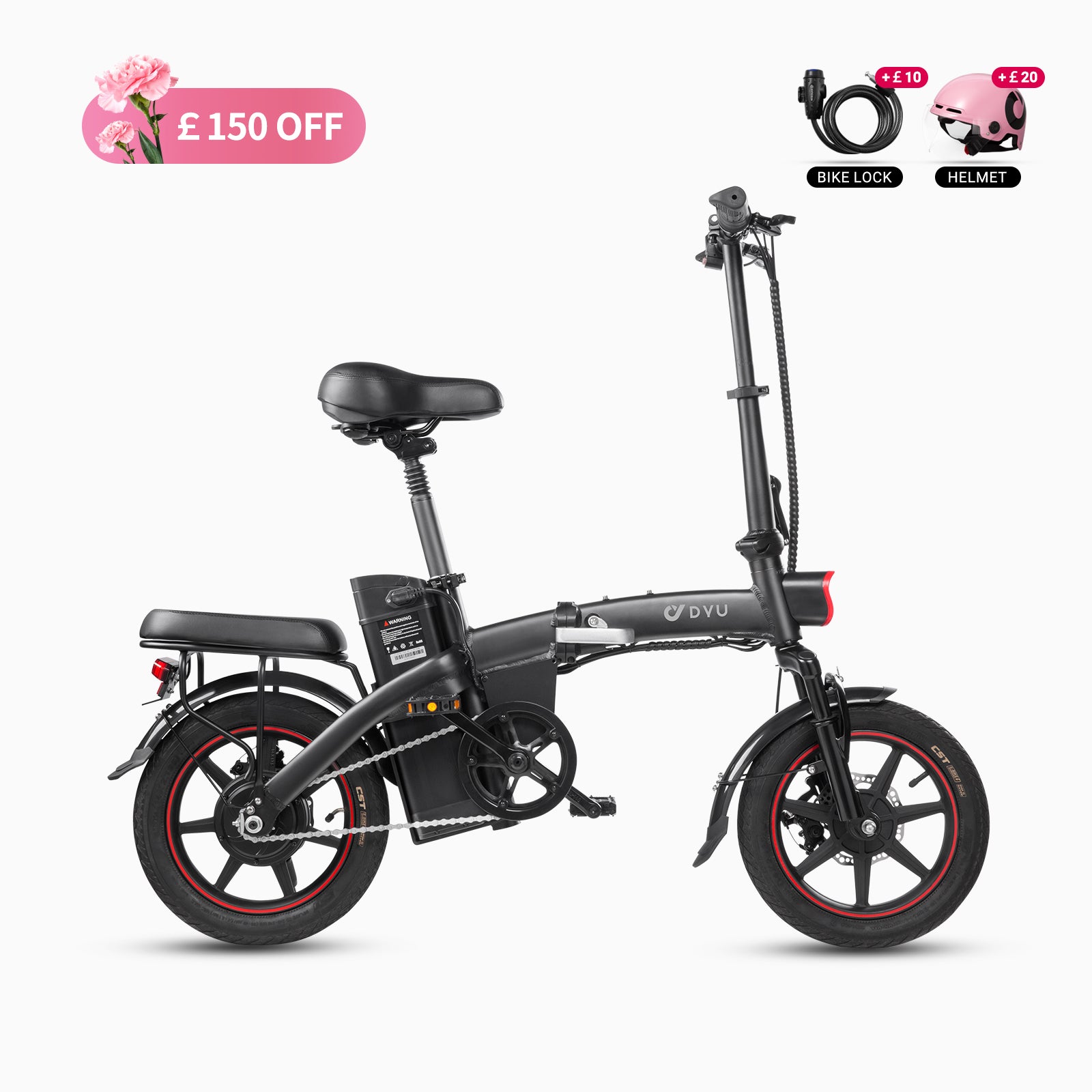 DYU A5 14 Inch Full Foldable Electric Bike