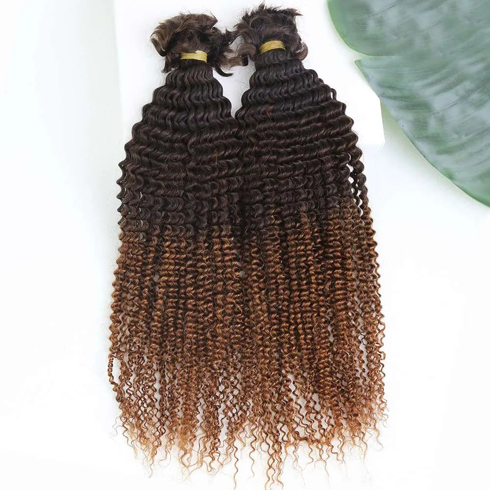 Afro Kinky Curly Human Twist Hair T2/30 color