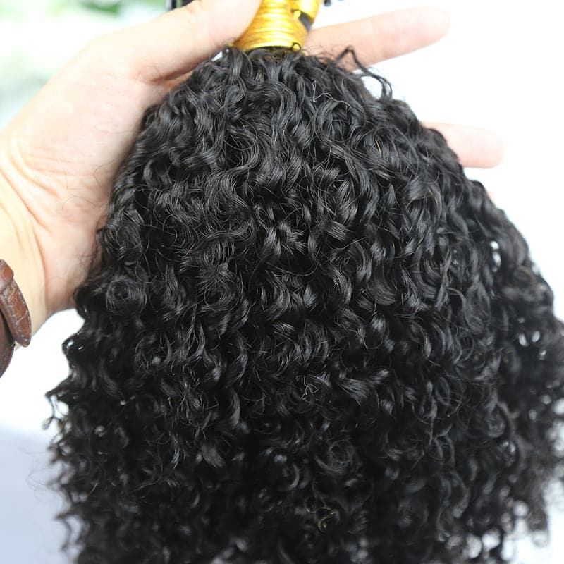 Micro Loop HAIR EXTENSION Tight Curly Human Hair