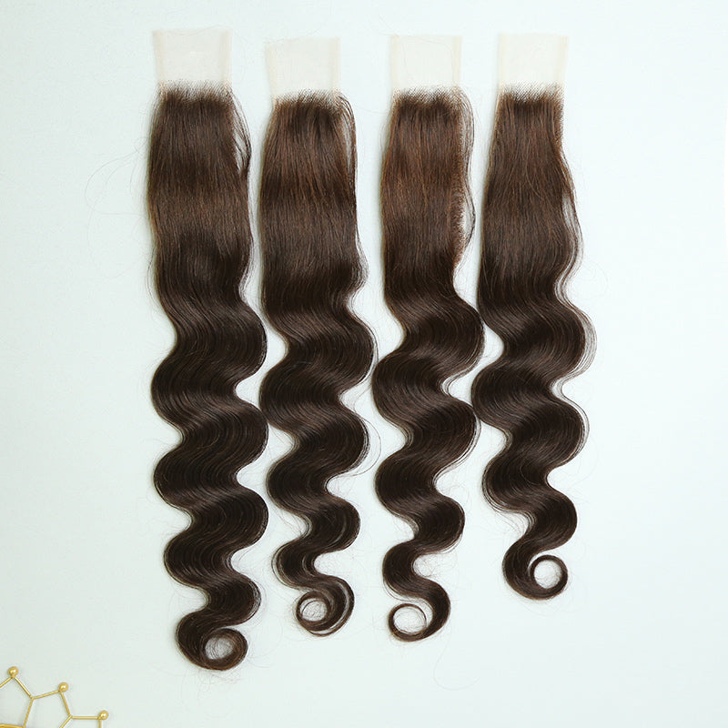 2x6 HD Lace Closure #2 Color Chocolate Brown Body Wave