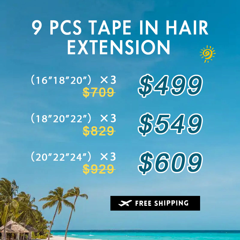 Bundle Deals /Tape In Hair Extensions 9 Pieces For Sale