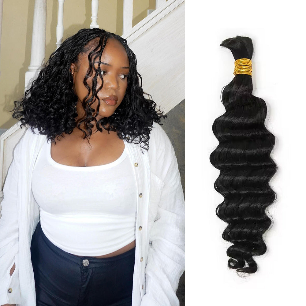 Loose Deep Wave Bulk Human Hair For Braiding