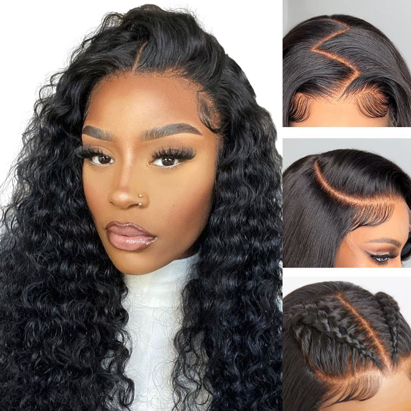 Best Seller Deep Wave Wig 4x4/13x4/13x6 Lace Closure Wig Human Hair 150% Density