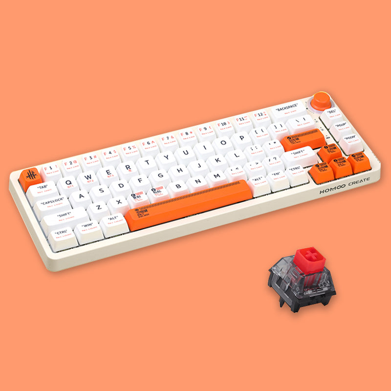 Homoo KF068 3 Mode Mechanical Keyboard