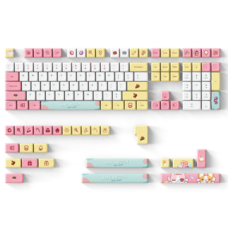 ACGAM Macaron XDA Profile PBT Keycap Set 132 Keys