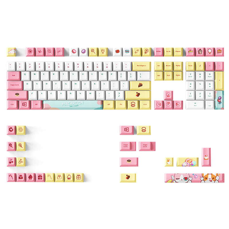 ACGAM Macaron Cherry Profile PBT Keycap Set 132 Keys